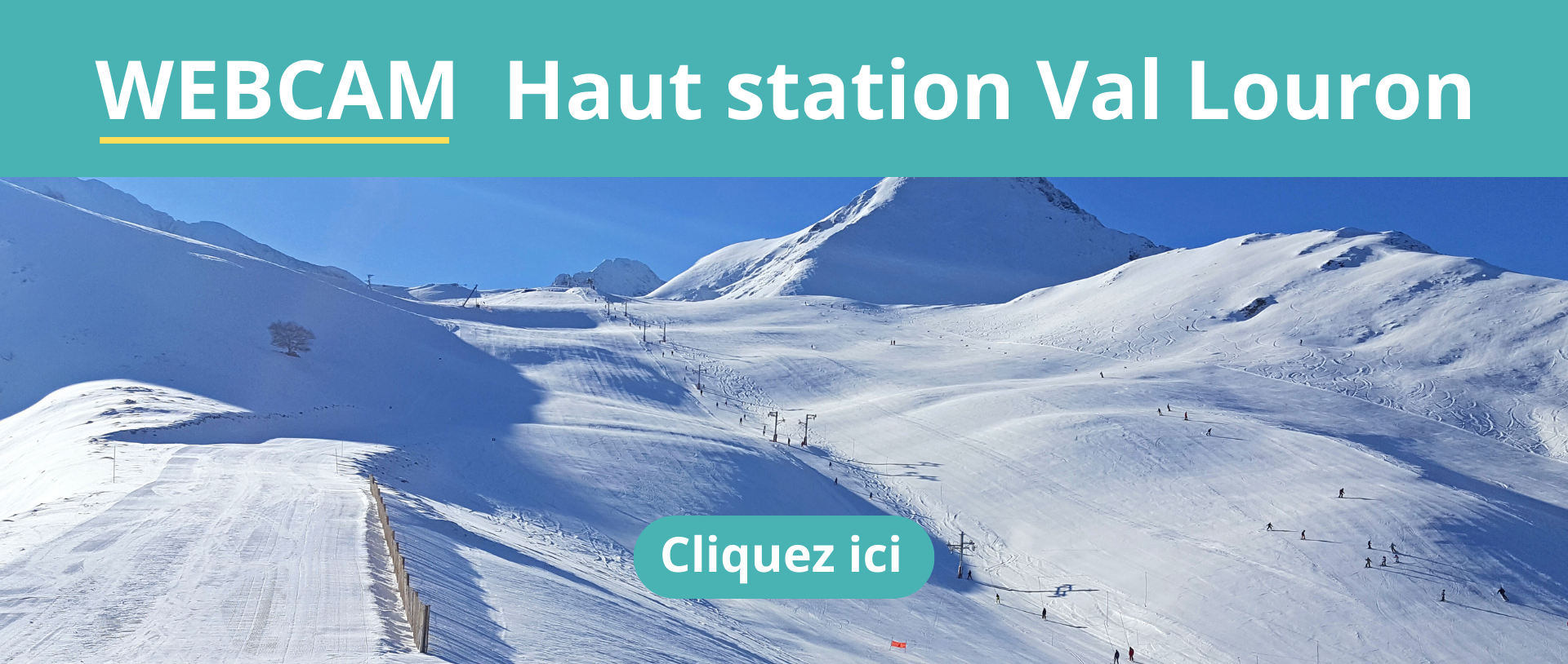 webcam val louron haut de la station