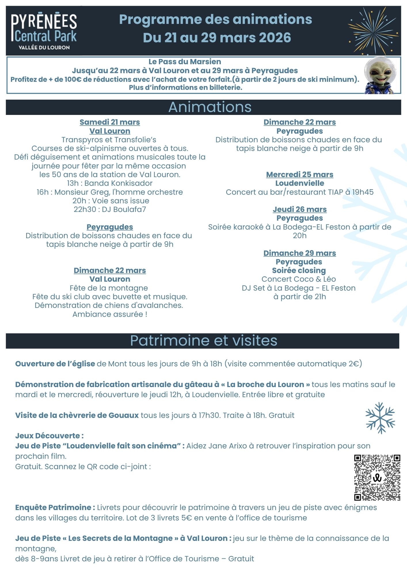 animation loudenvielle hiver