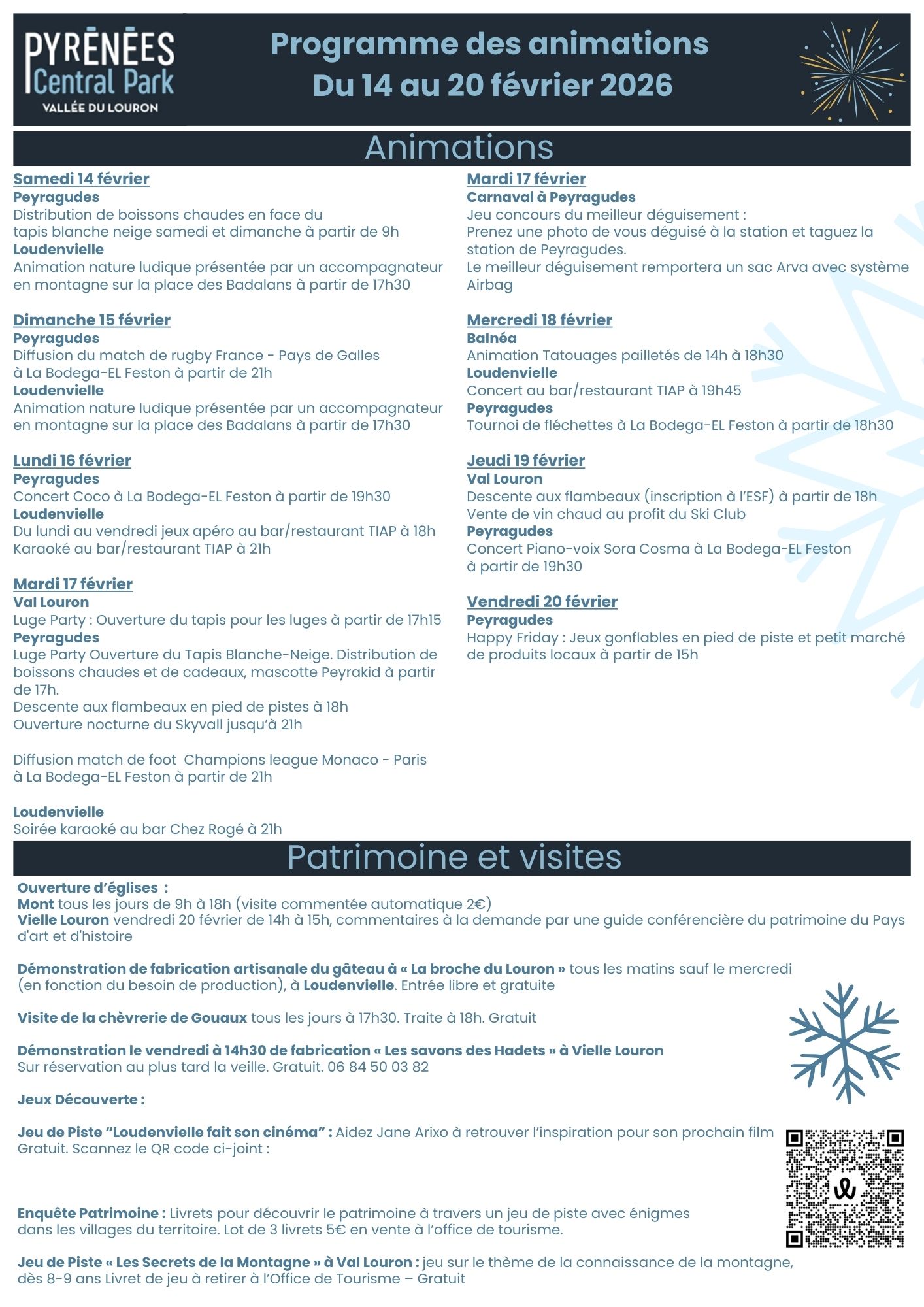 programme d'animation 