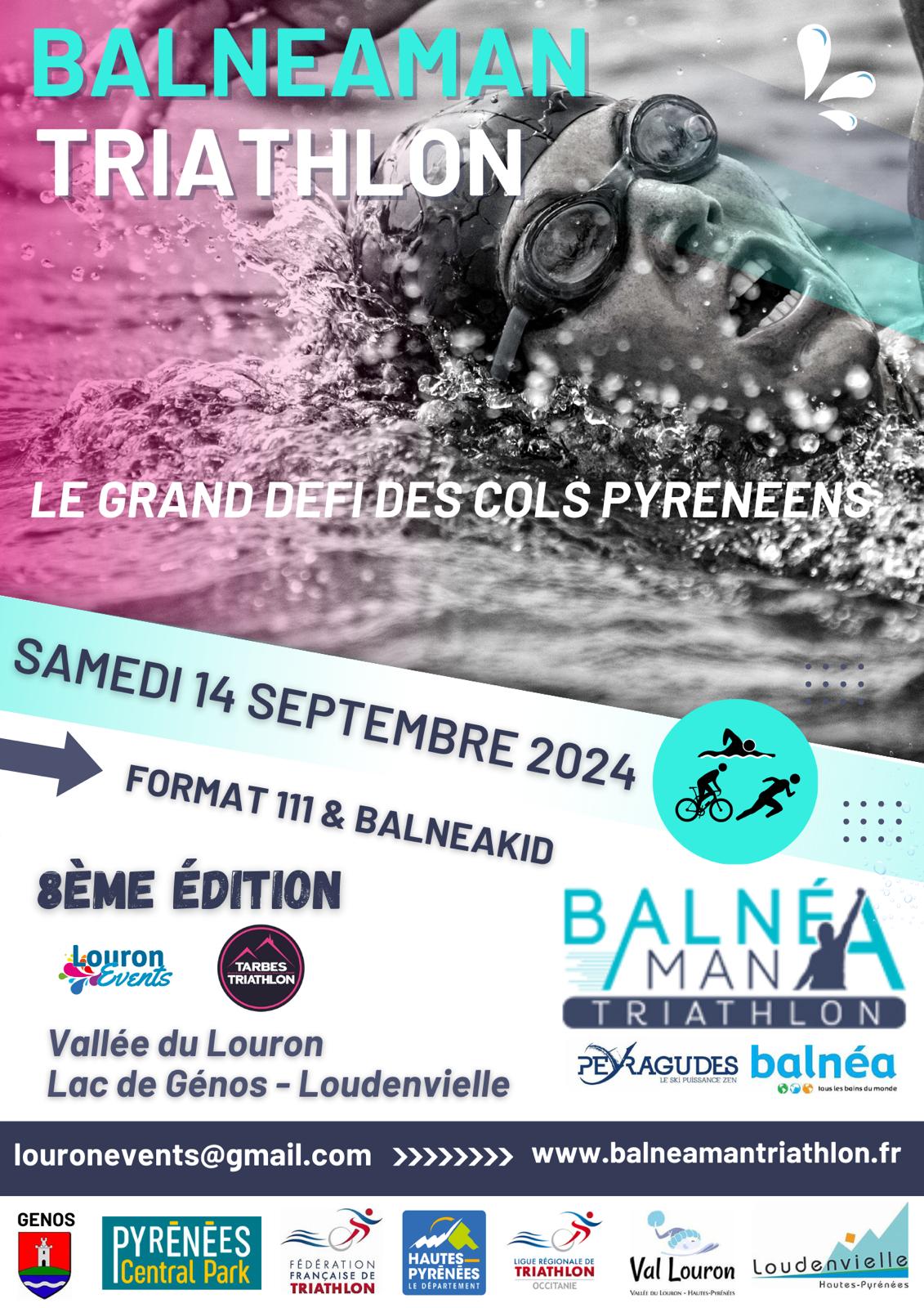 triathlon balnéaman 2024 Loudenvielle
