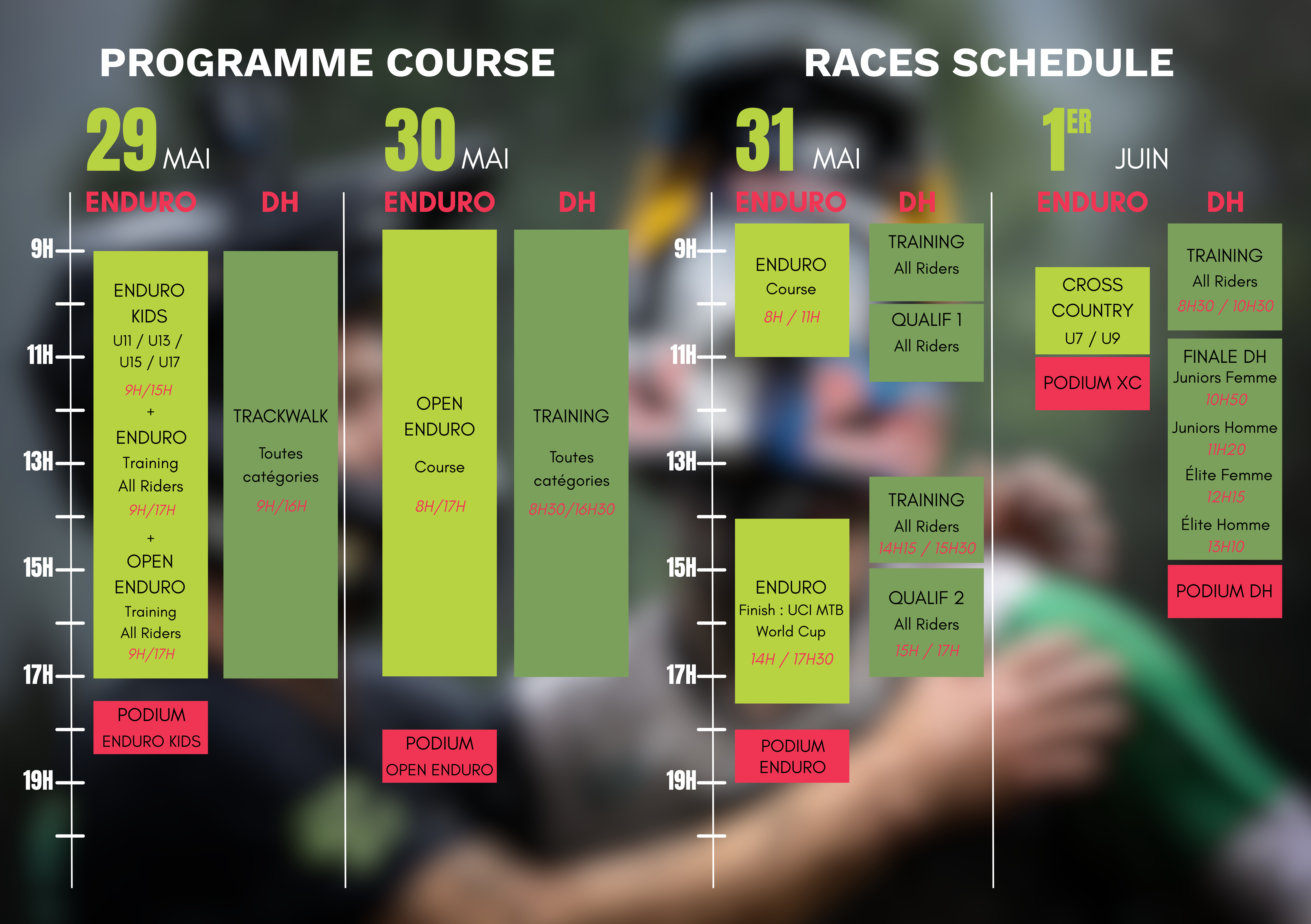 programme course dh endure coupe du monde loudenvielle 2025