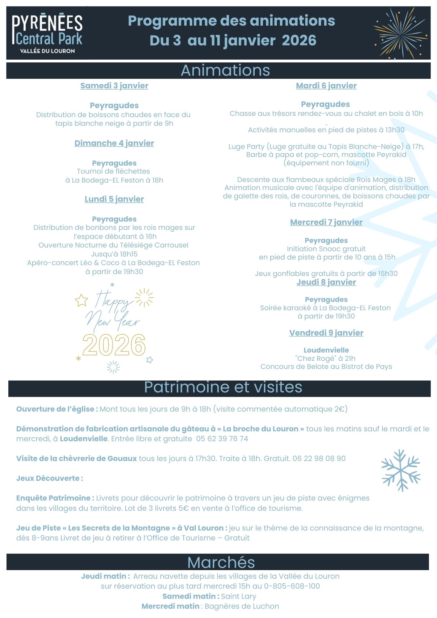 programme d'animation 
