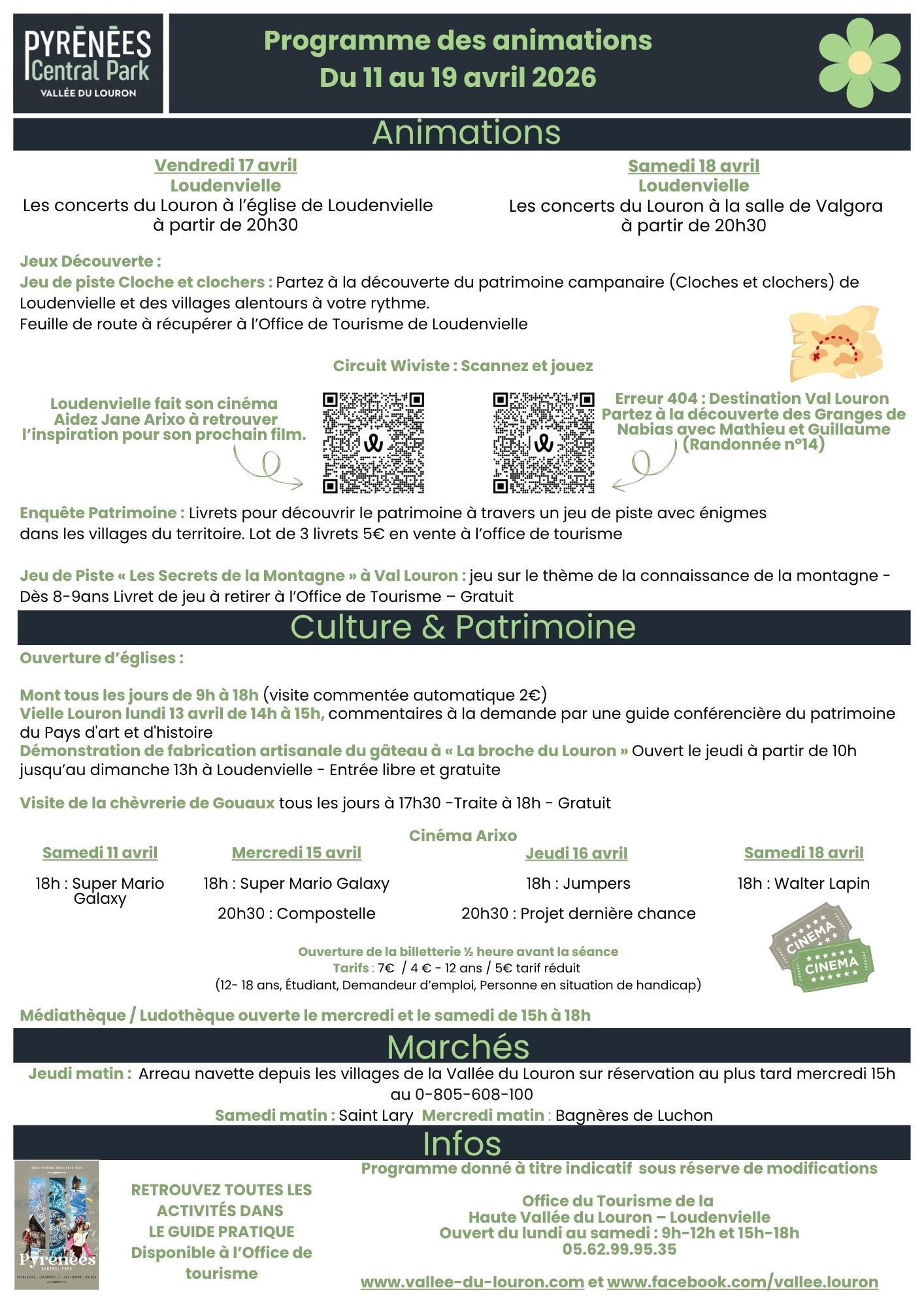 programme d'animation 