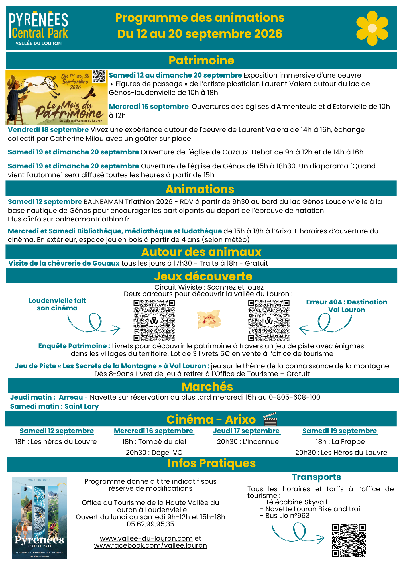 programme d'animation 