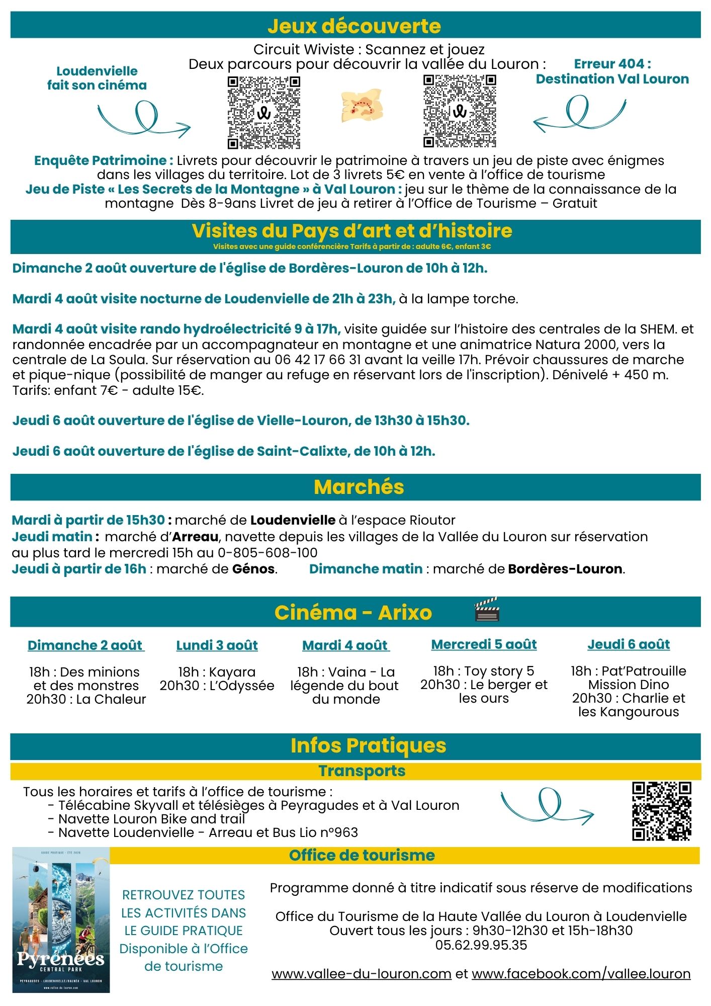 programme d'animation 