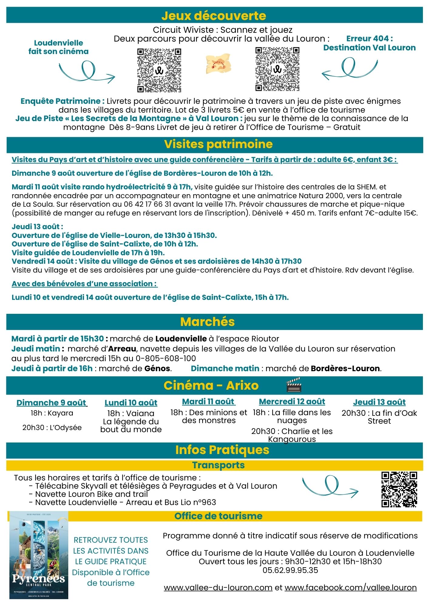 programme d'animation 