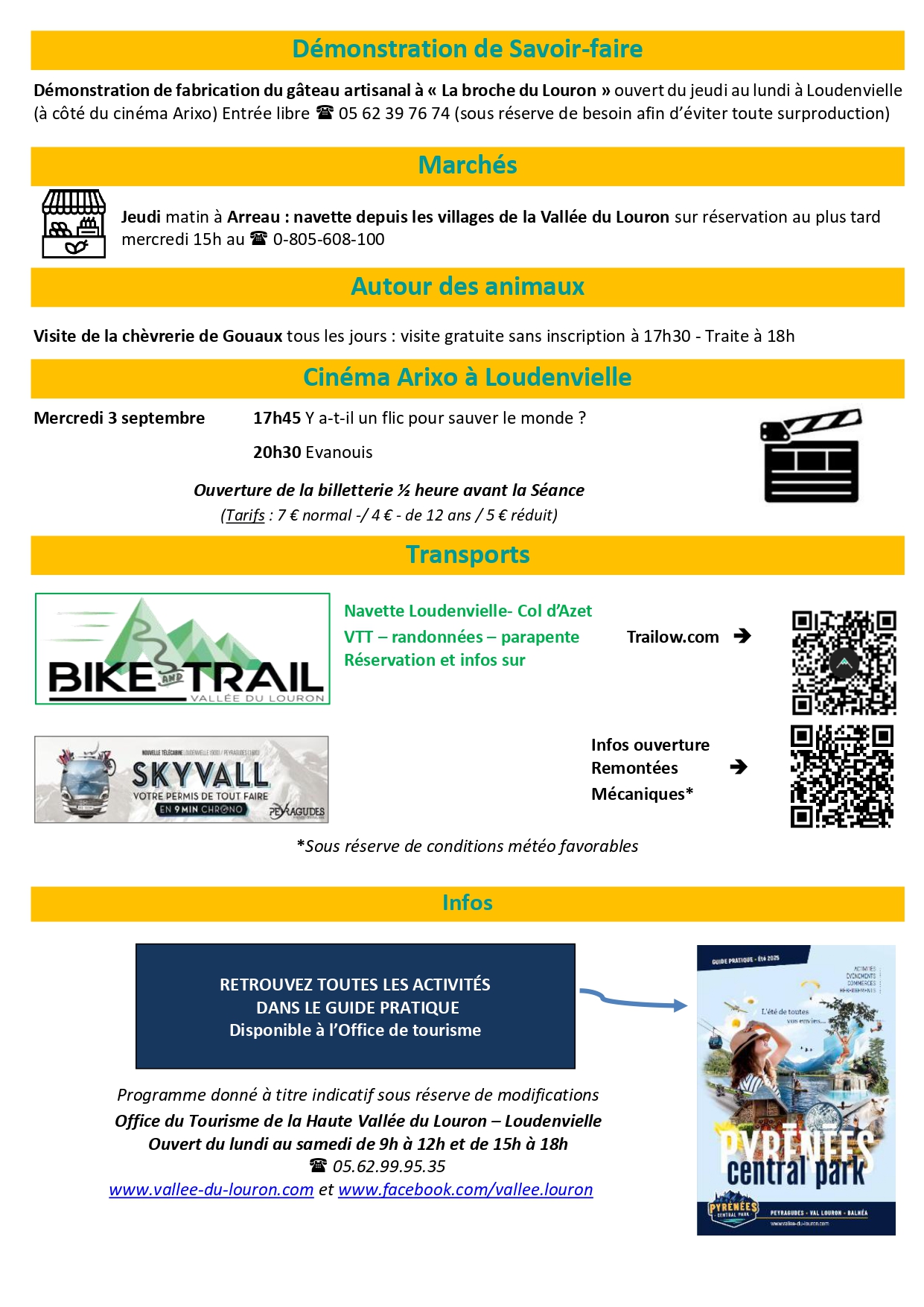 programme d'animation 