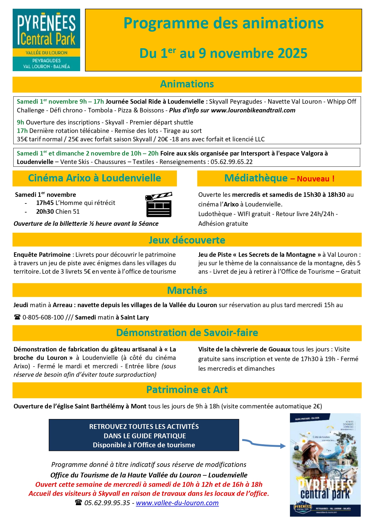 programme d'animation 