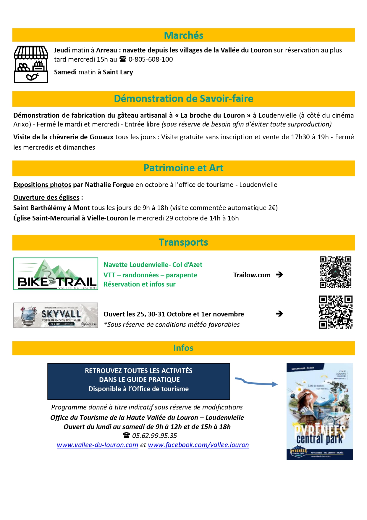 programme d'animation 