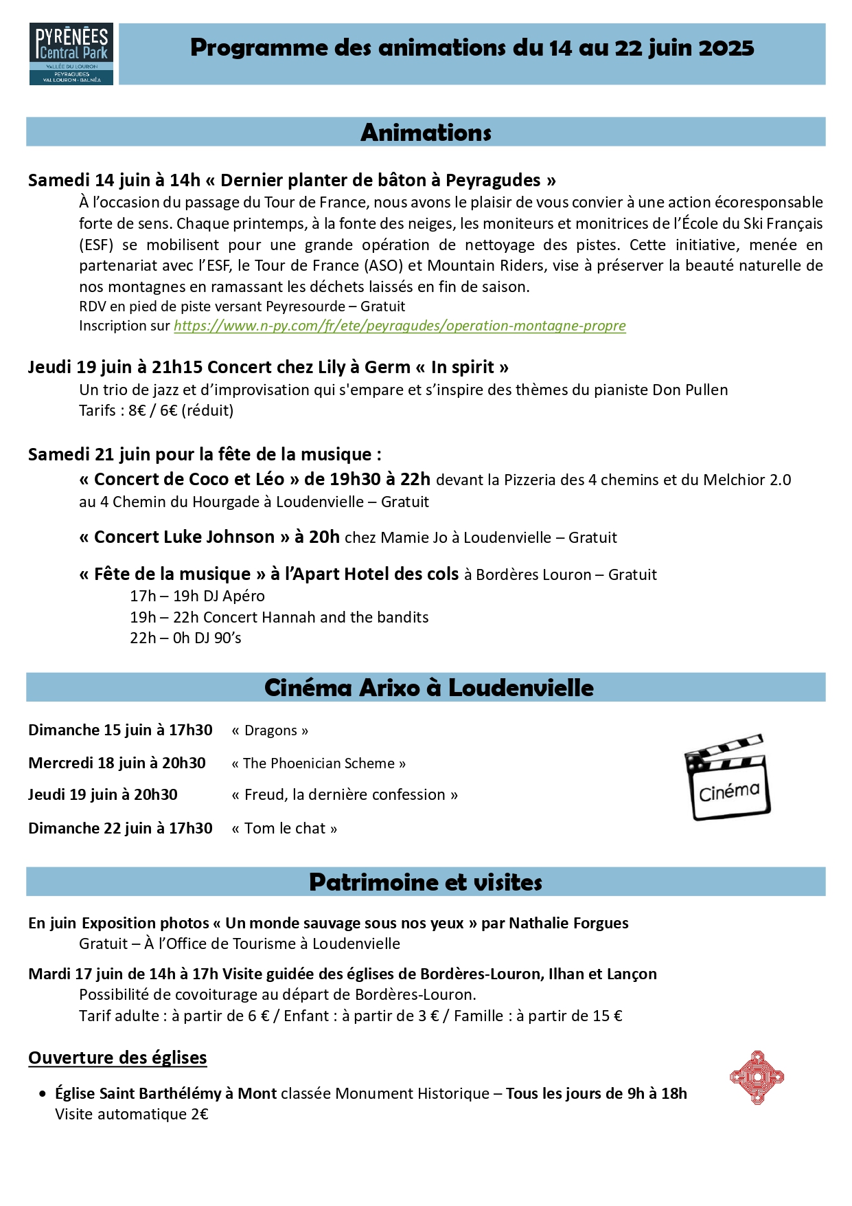 programme d'animation 