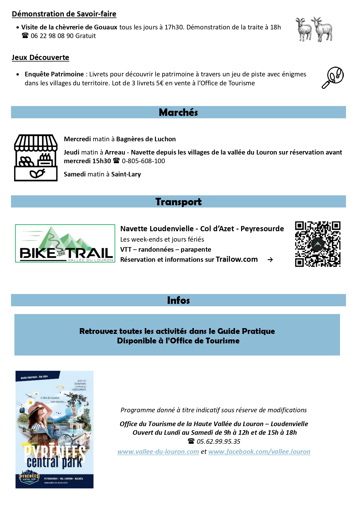 programme d'animation 