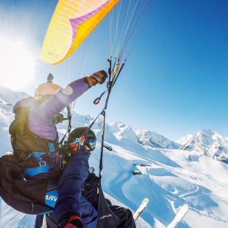 parapente hiver loudenvielle peyragudes