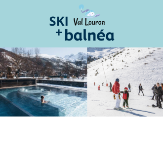 forfait de ski val louron + forfait balnéa 2h