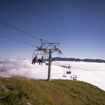 Chair lifts during the summer months